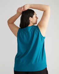 Patti Muscle Tank - Plume Blue