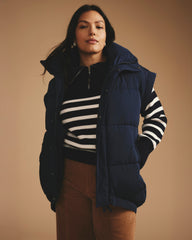 Paparazzi Puffer Vest - Pageant Blue