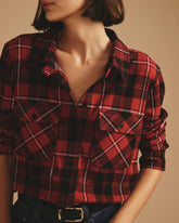 Maine Stretch Flannel Shirt - Ridge Brew Red Plaid
