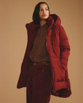 Matterhorn Mid Hooded Puffer - Autumnal Red