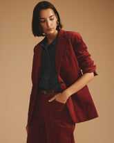 Davis Corduroy Blazer - Autumnal Red