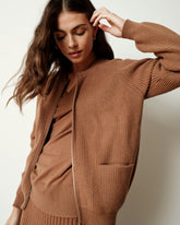 Better-Than-Wool Zip Cardigan - Classic Camel