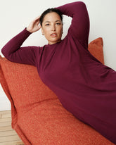 Savvy Fine Knit Everyday Sweater Dress - Gamay