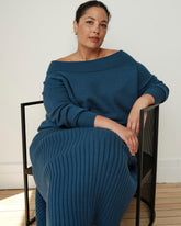 Risa Sweater Skirt - Deep Teal
