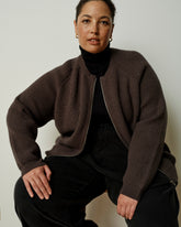 Better-Than-Wool Zip Cardigan - Graphite