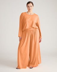 Pina Long Sleeve Lounge Tee - Melon