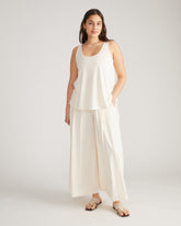 Trisha Lounge Tank - Porcelain