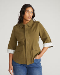 Upstate Stretch Cotton Twill Manor Jacket - Ivy