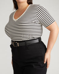 V Rex - Ecru/Black Stripe