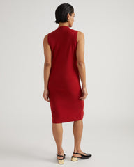 Savvy Double Knit Sweater Dress - Vineyard