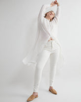 Nailah Button Down Tunic - White