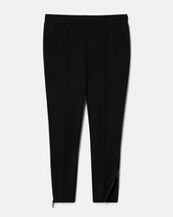 Moro Pintuck Pocket Ponte Pants - Black