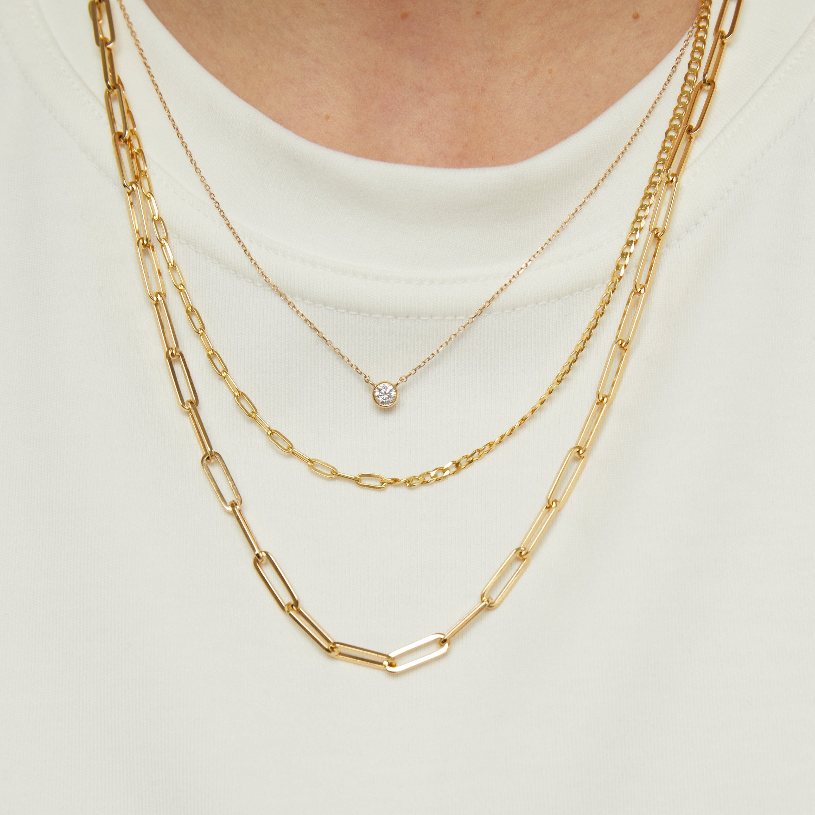 Aurate Mix Chain Necklace