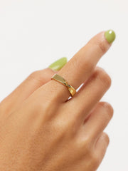 Ana Luisa Gold Band Ring - Eliora