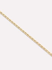 Ana Luisa Solid Yellow Gold - Flat Mariner Chain Bracelet