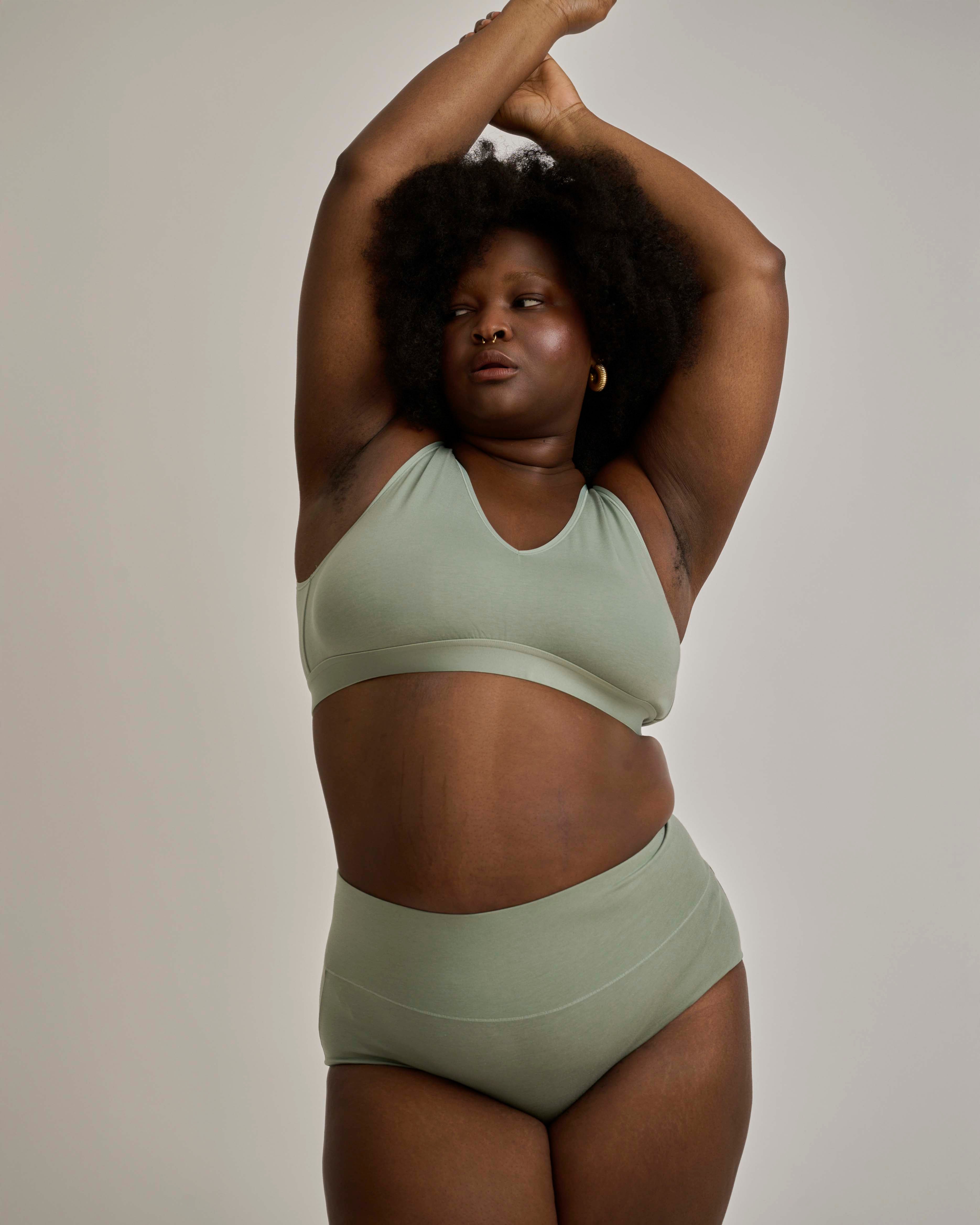 UltimateS 2-Pack Full Coverage High Rise Brief - Forest Green/Sage