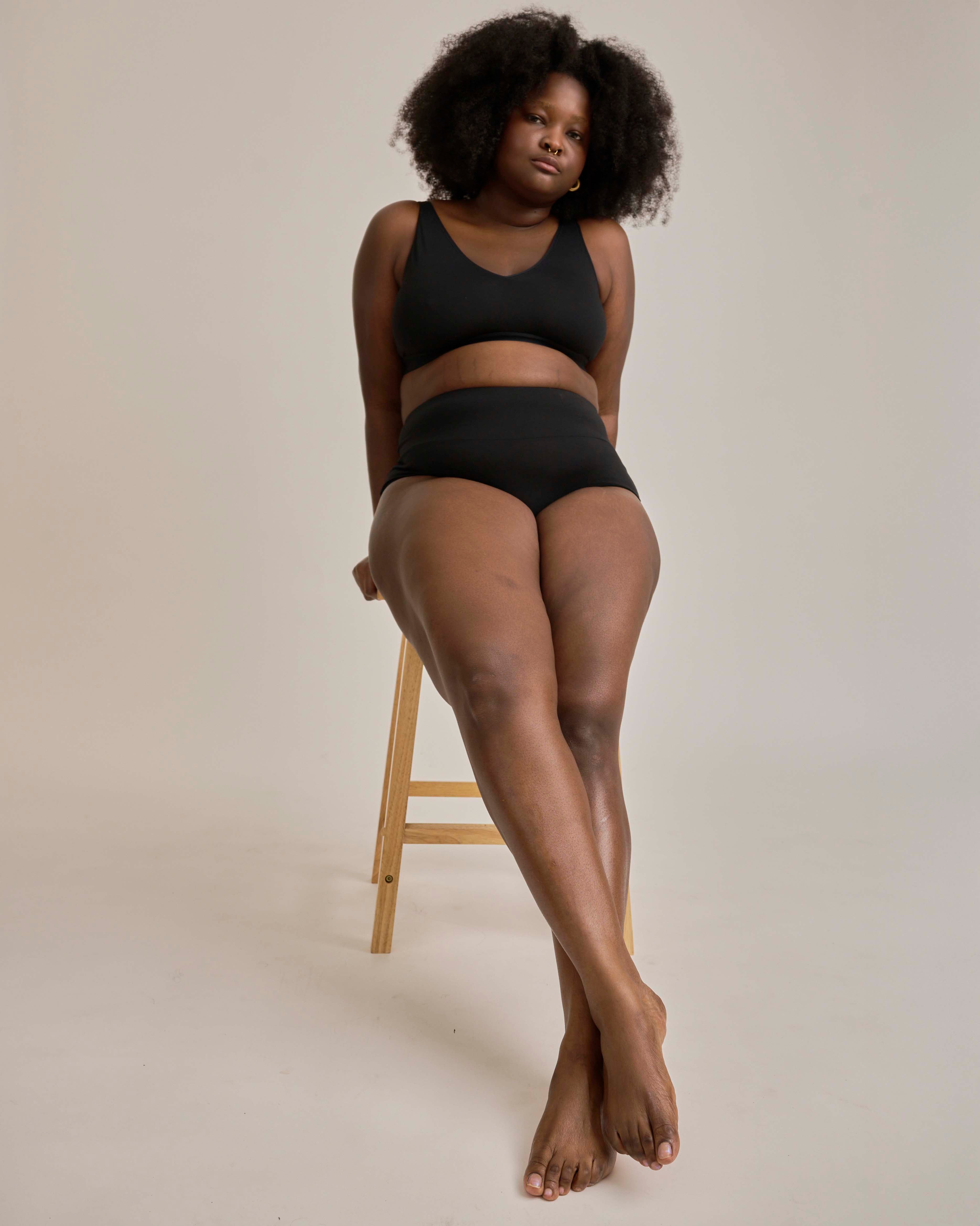 UltimateS Full Coverage High Rise Brief - Black