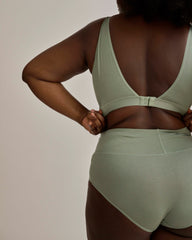 UltimateS 2-Pack Full Coverage High Rise Brief - Forest Green/Sage