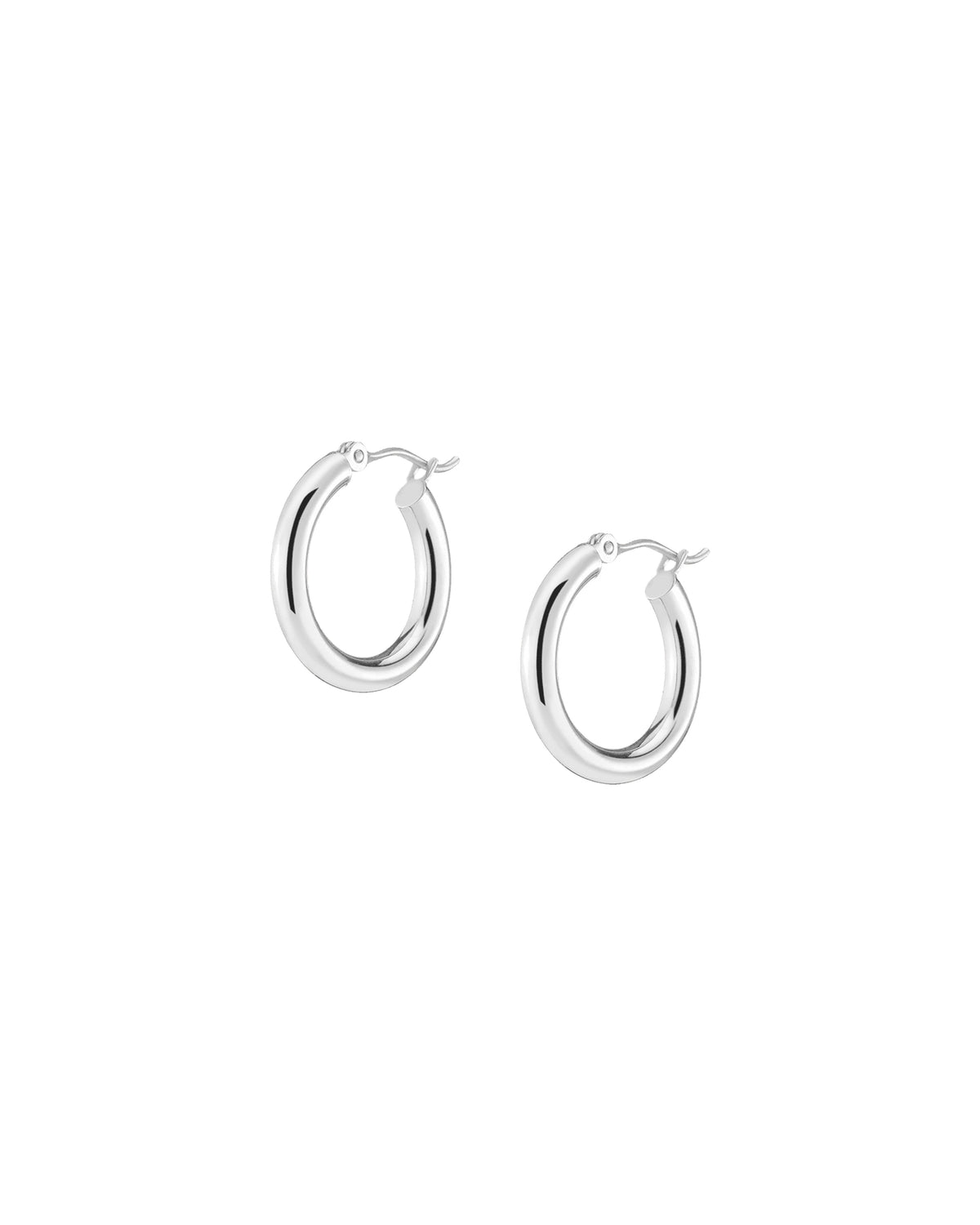 Aurate Silver Hoop Earrings