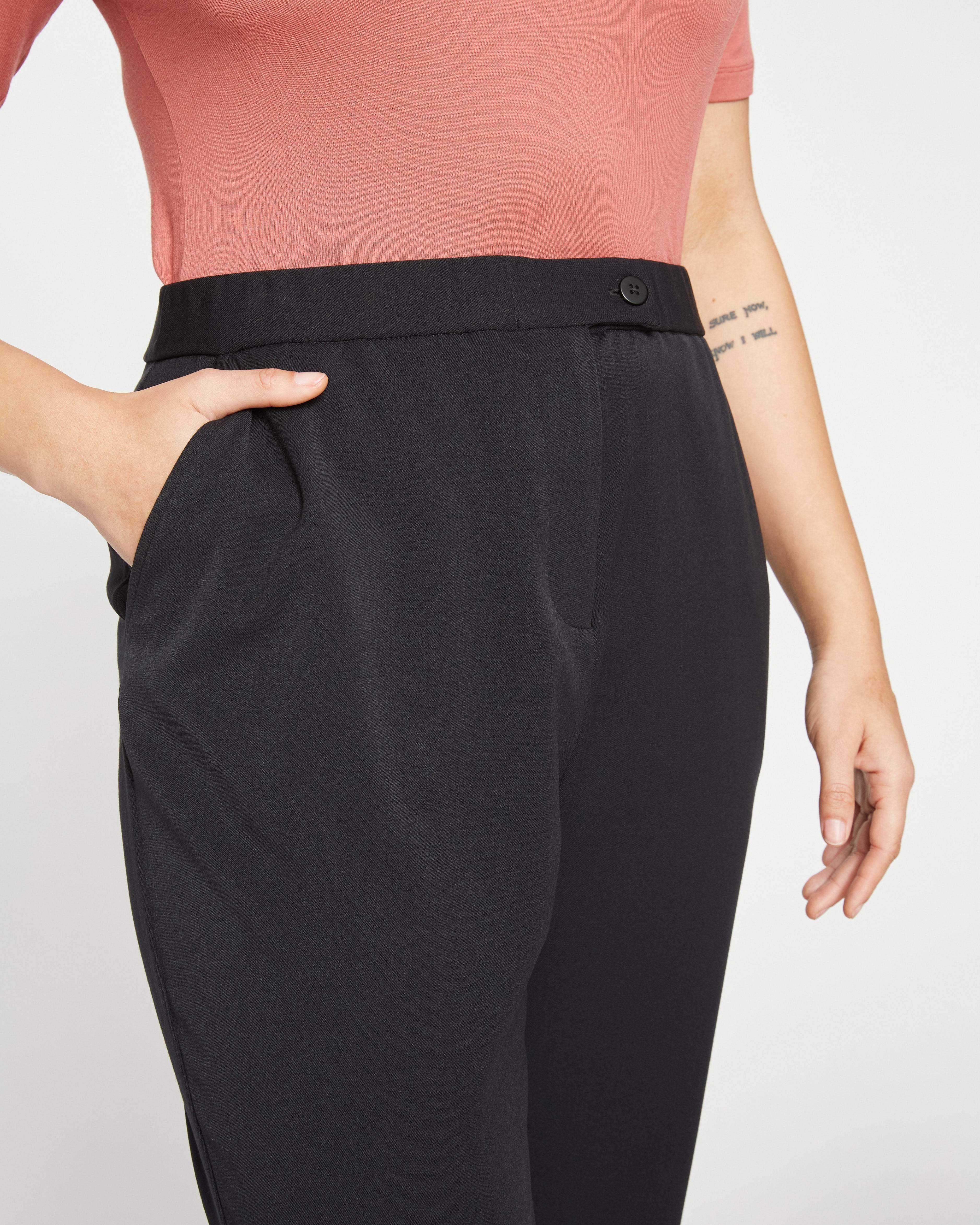 All Day Cigarette Pants - Black