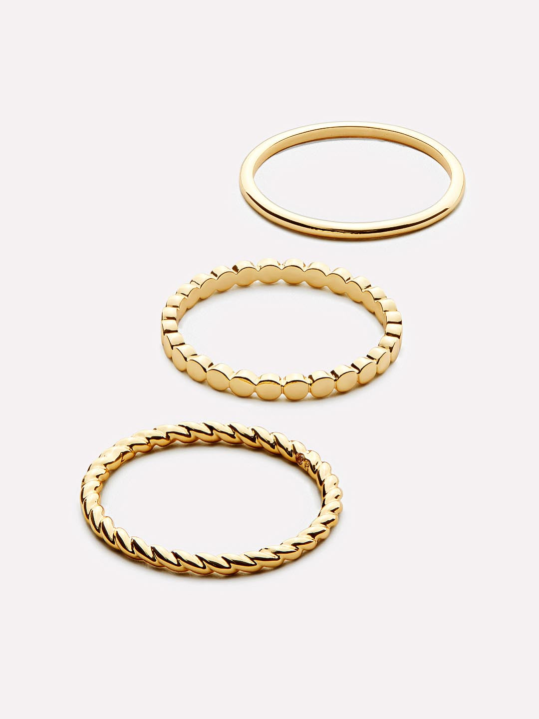 Ana Luisa Gold Ring Set - Adrianna Set