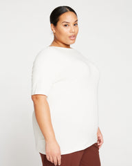 Bella Boatneck Tee - White