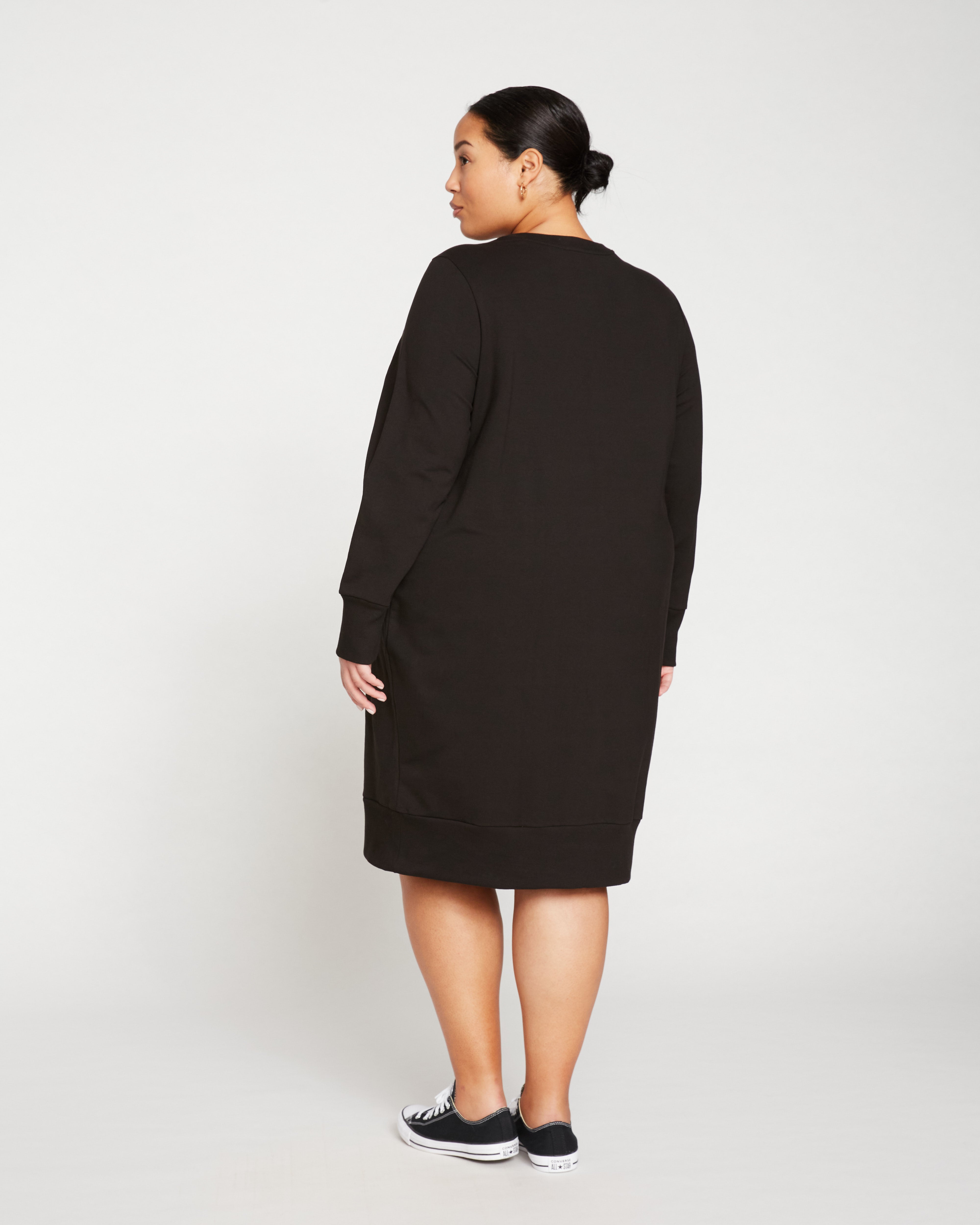 Bree Sweatshirt Dress - Black