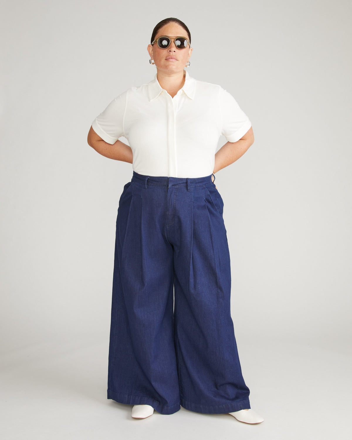 Chelsea Liquid Jersey Short Sleeve Shirt - White