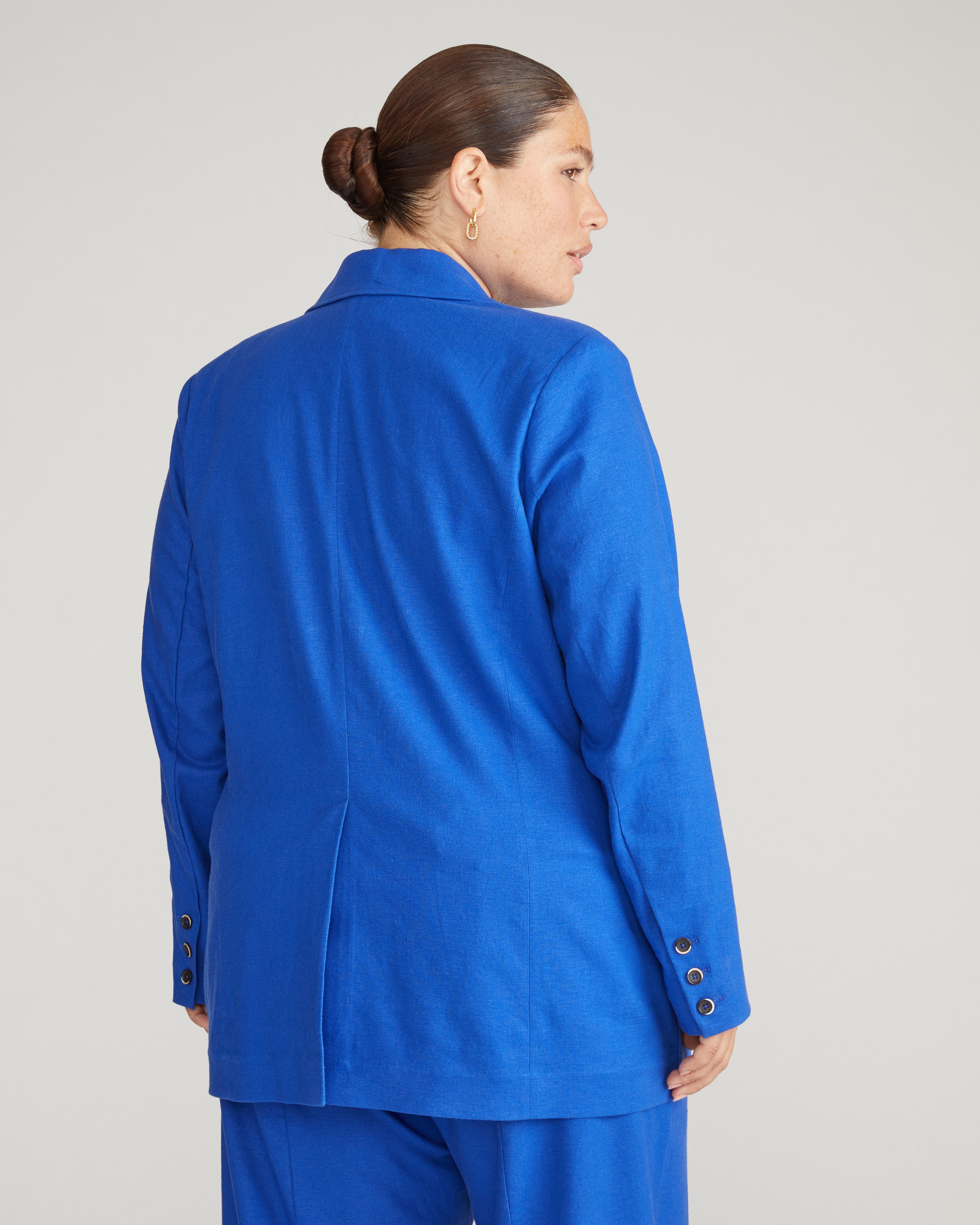 Coastal Linen Blazer - Ultramarine