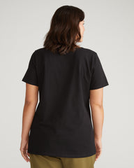 Scoop Neck Tee - Black