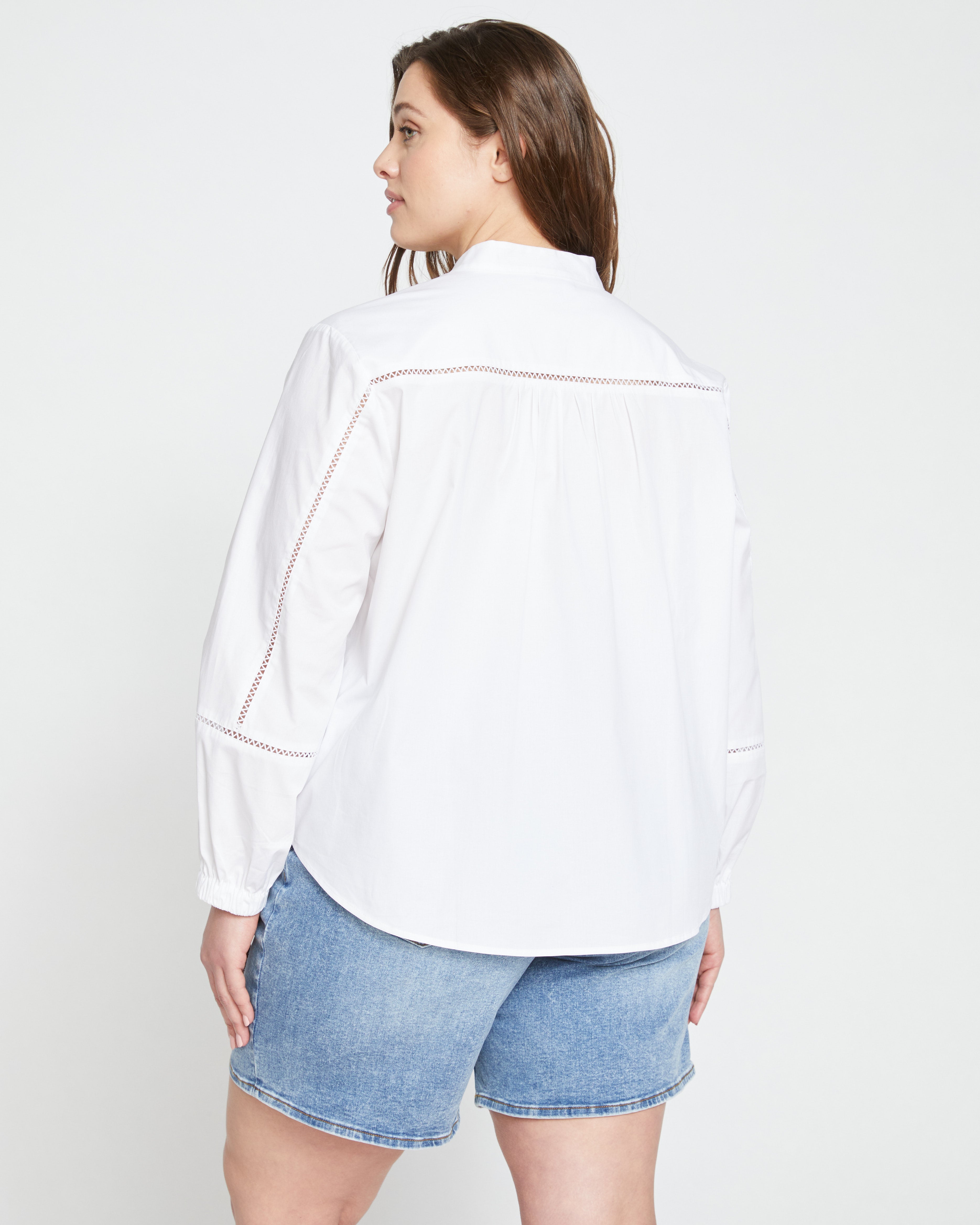 Saint-Honore Poplin Blouse - White