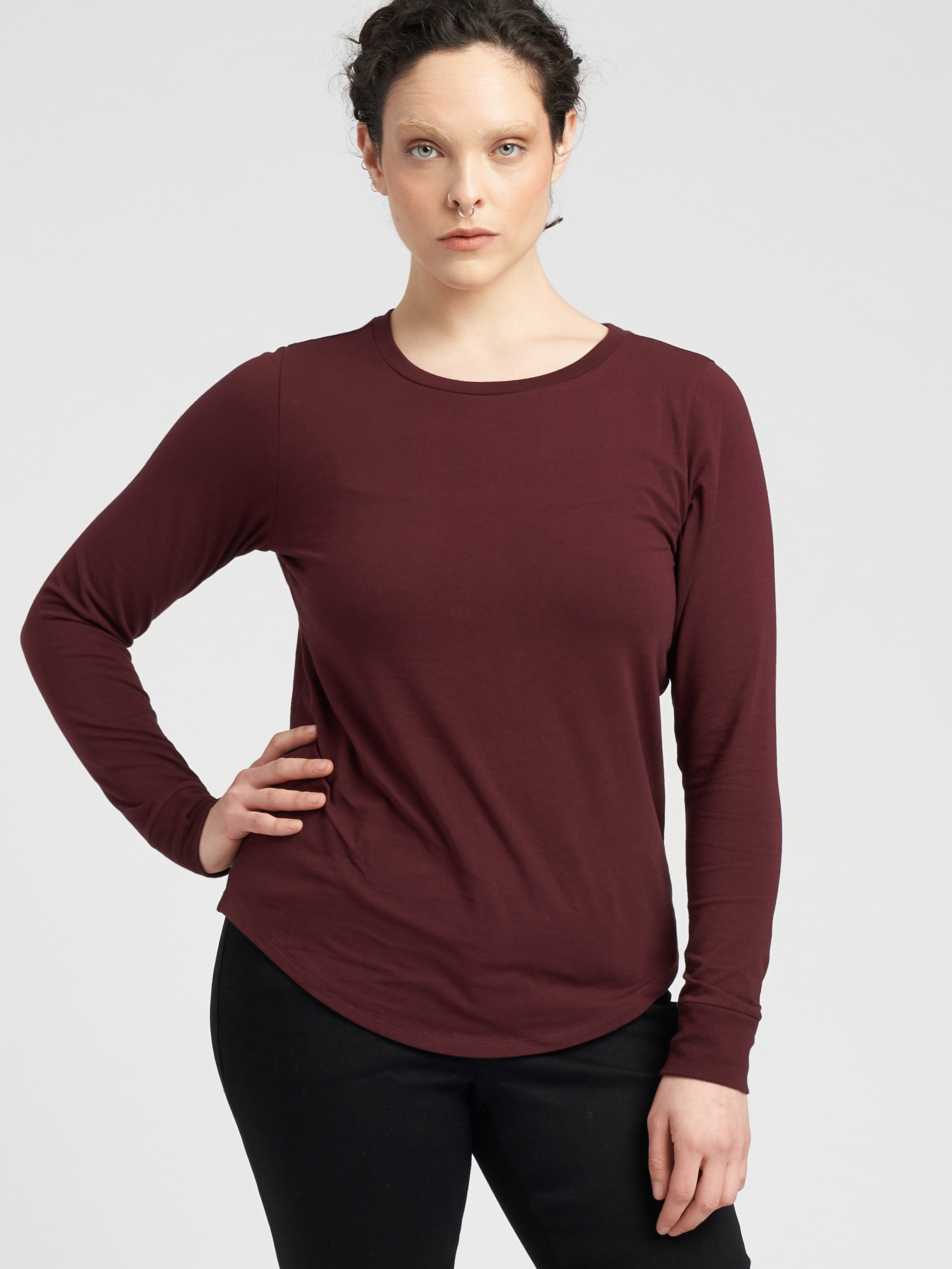Long Sleeve Tee Rex - Black Cherry