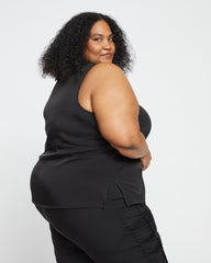 Cooling Stretch Cupro Tank - Black