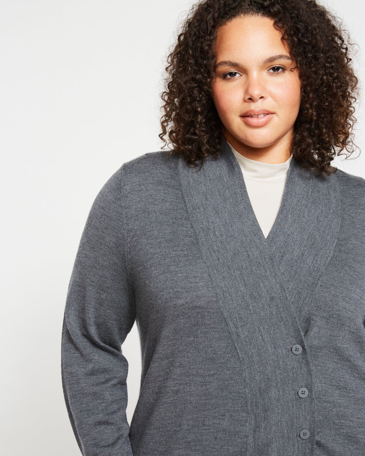Curve Cardi - Slate