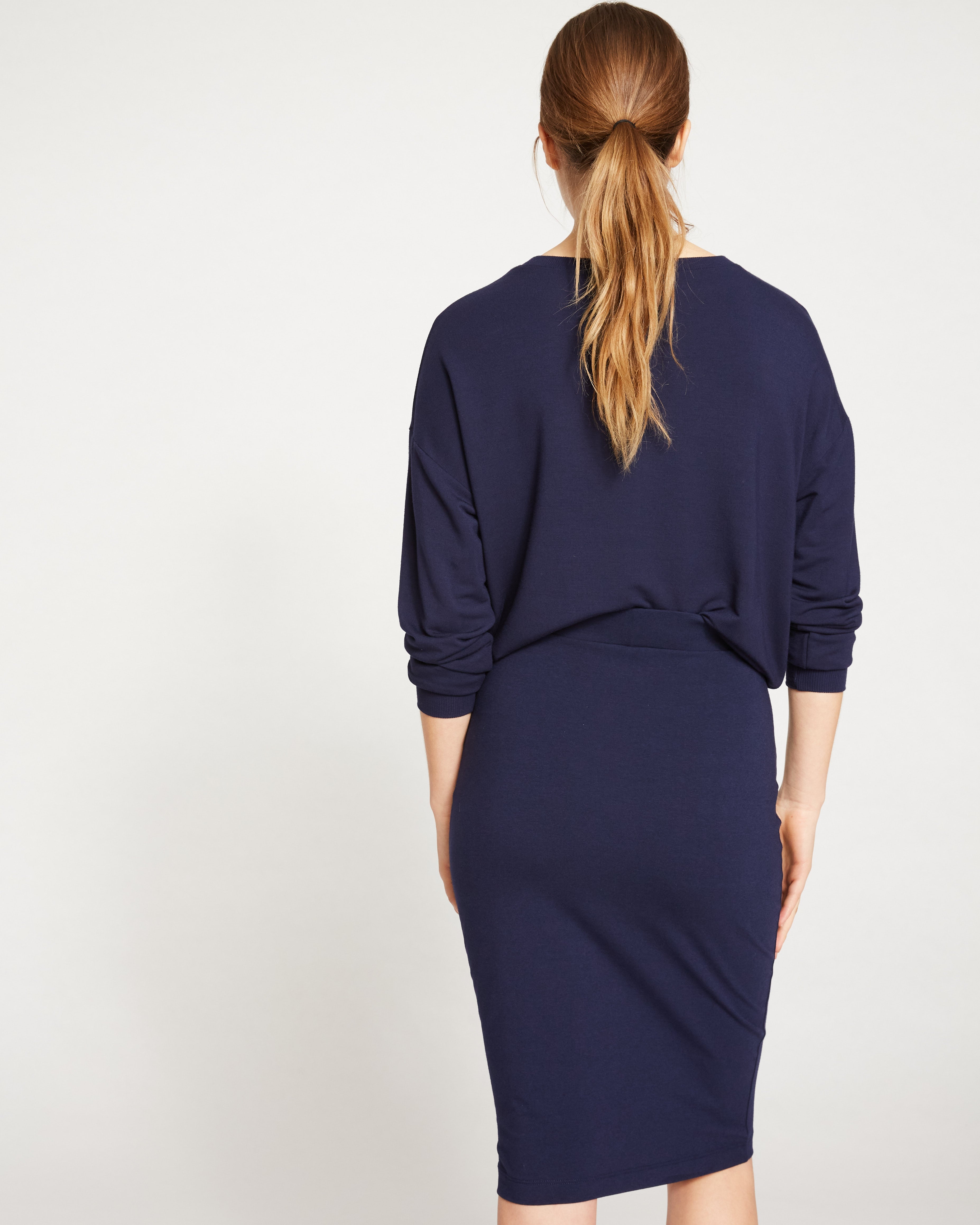 Danube Jersey Skirt - Midnight