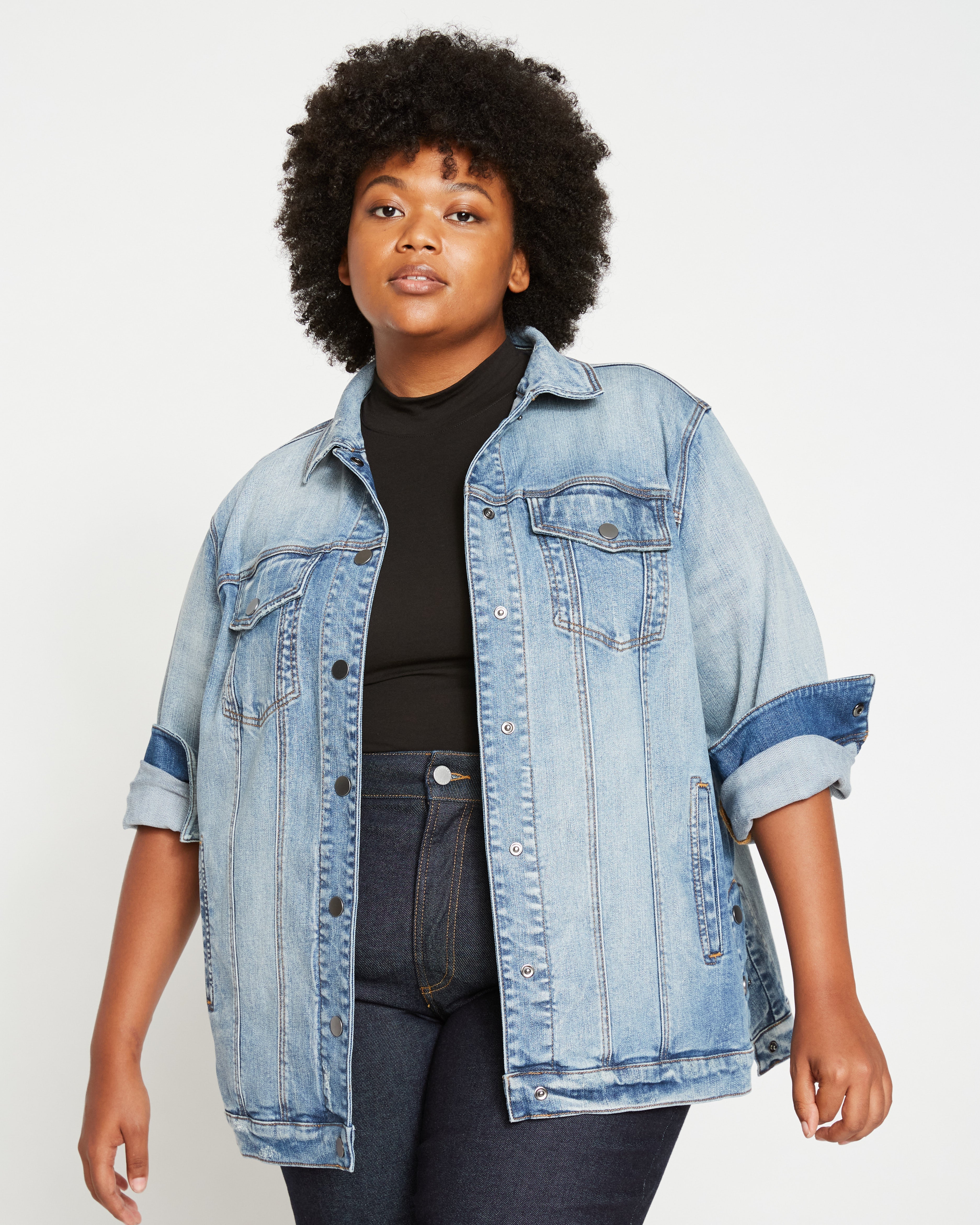Denim Chore Jacket - Light Blue