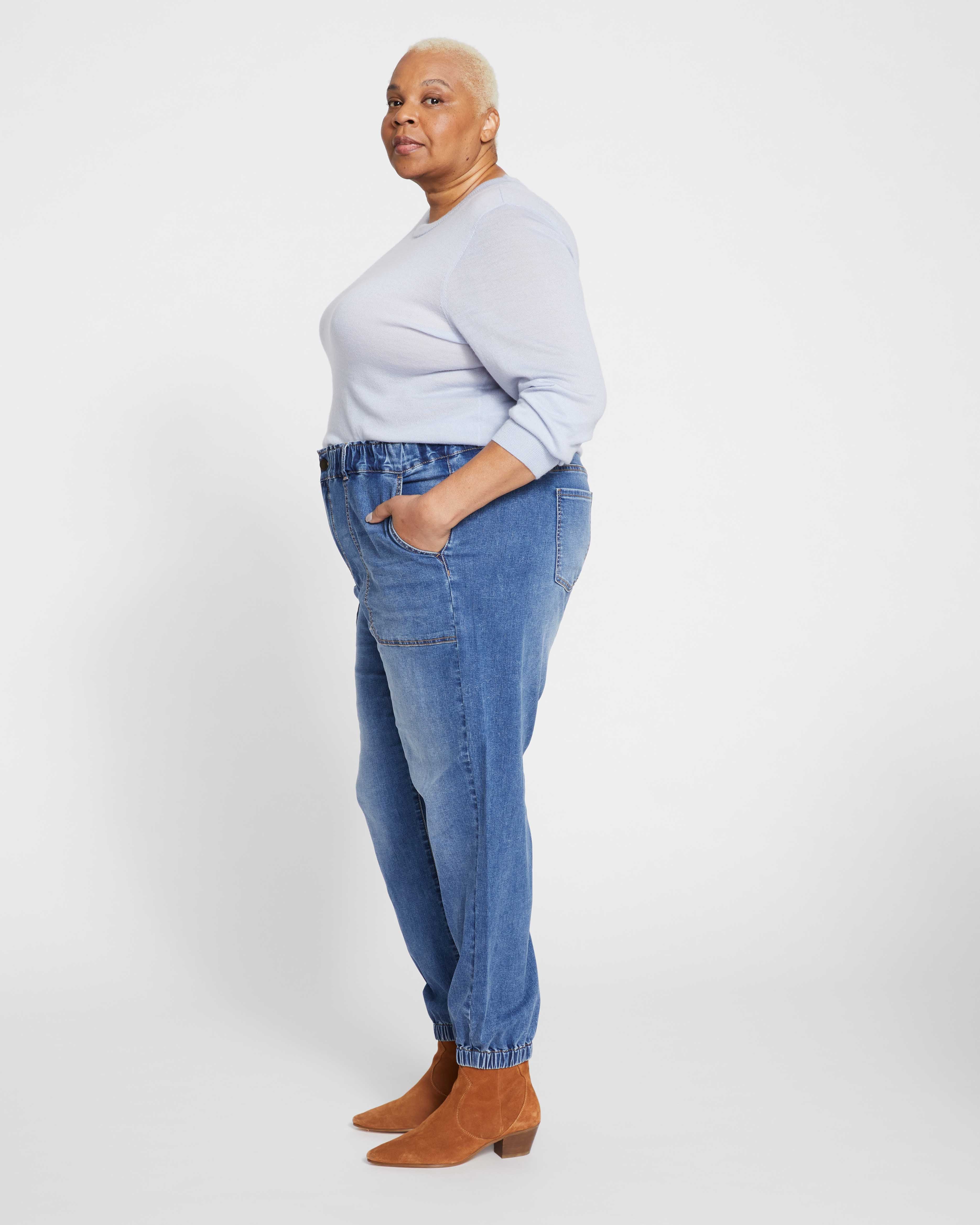 ComfortDenim Joggers - Western Blue Wash