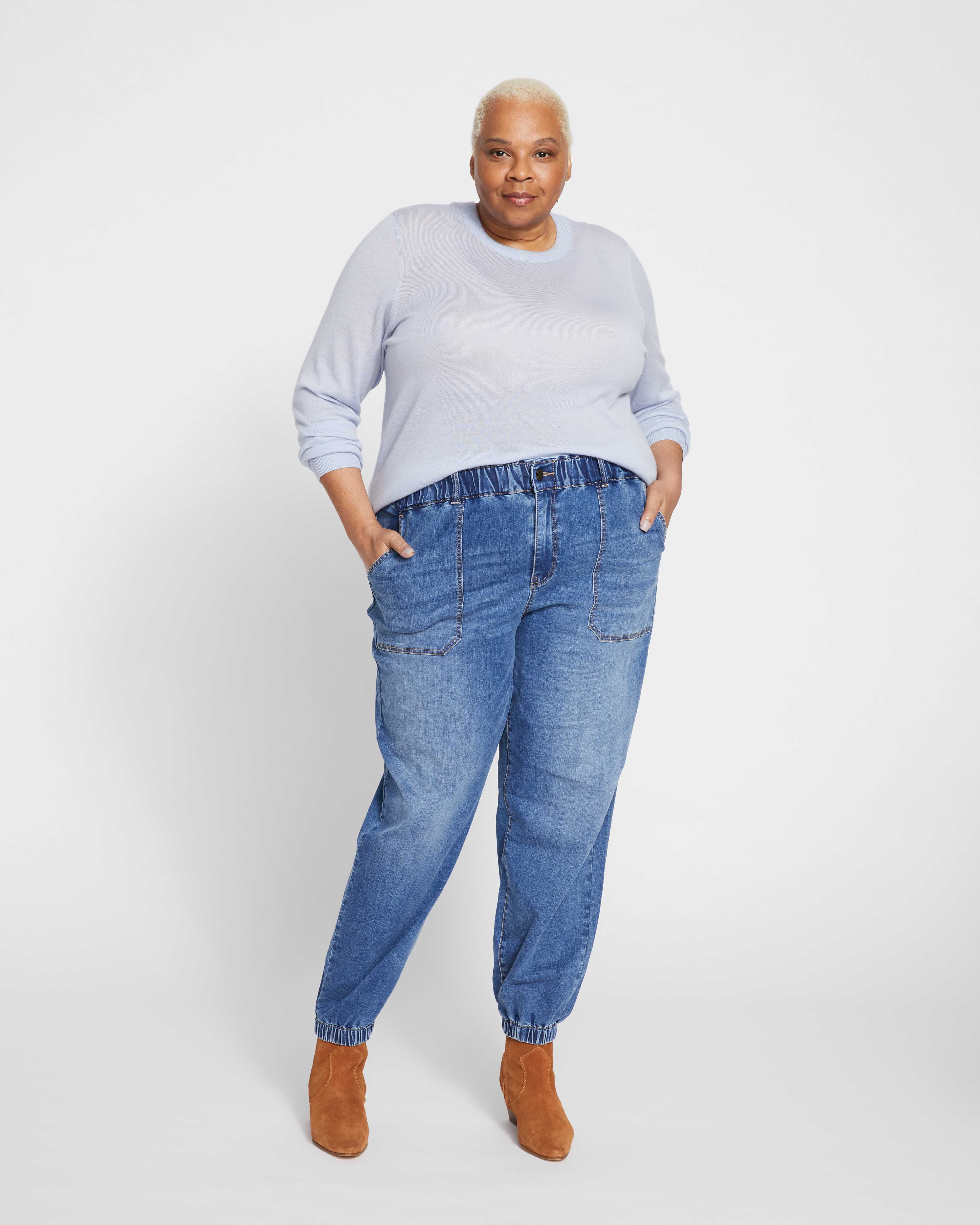 ComfortDenim Joggers - Western Blue Wash