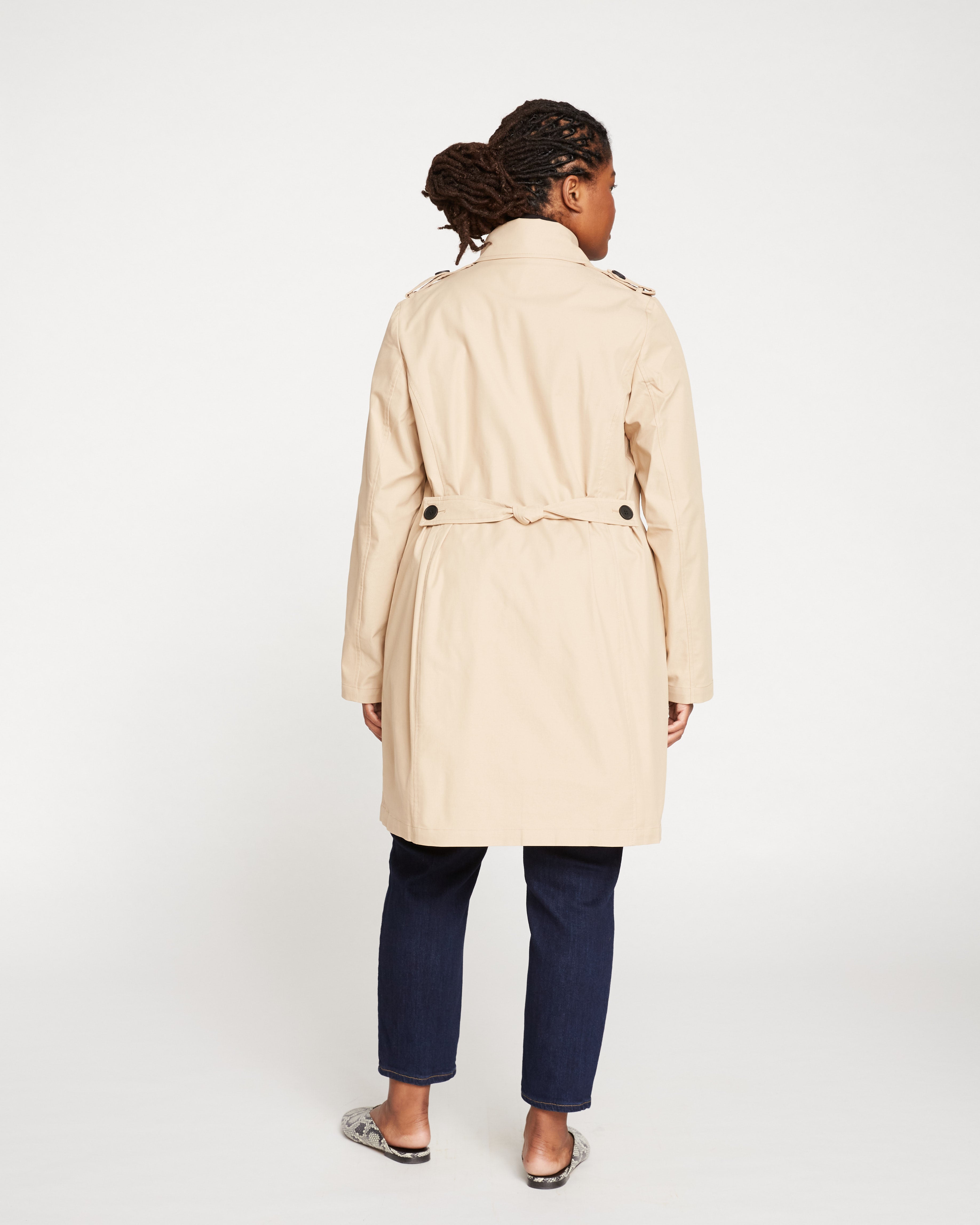 Derjon Trench Coat - Khaki