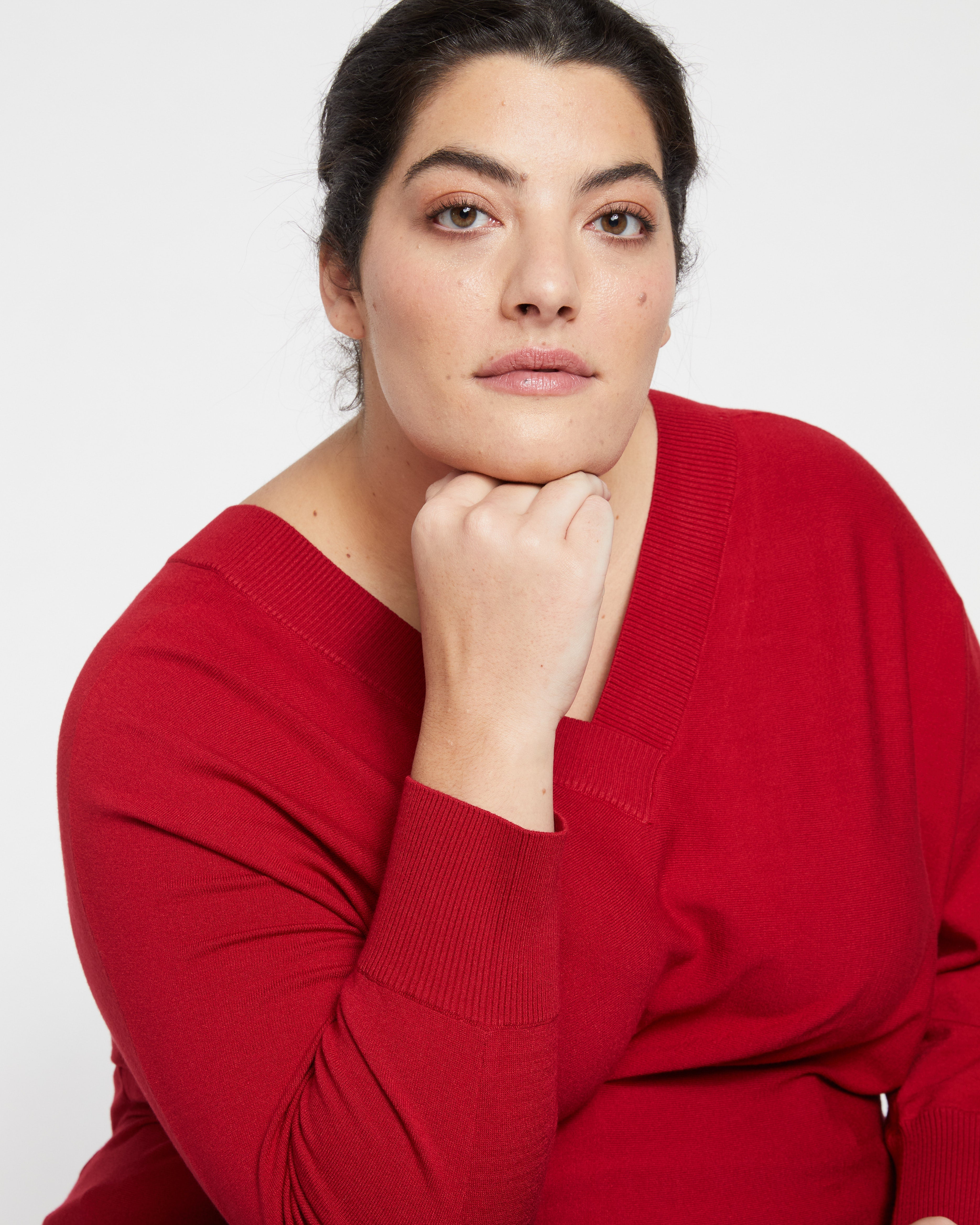 Sweater Blouse - Red