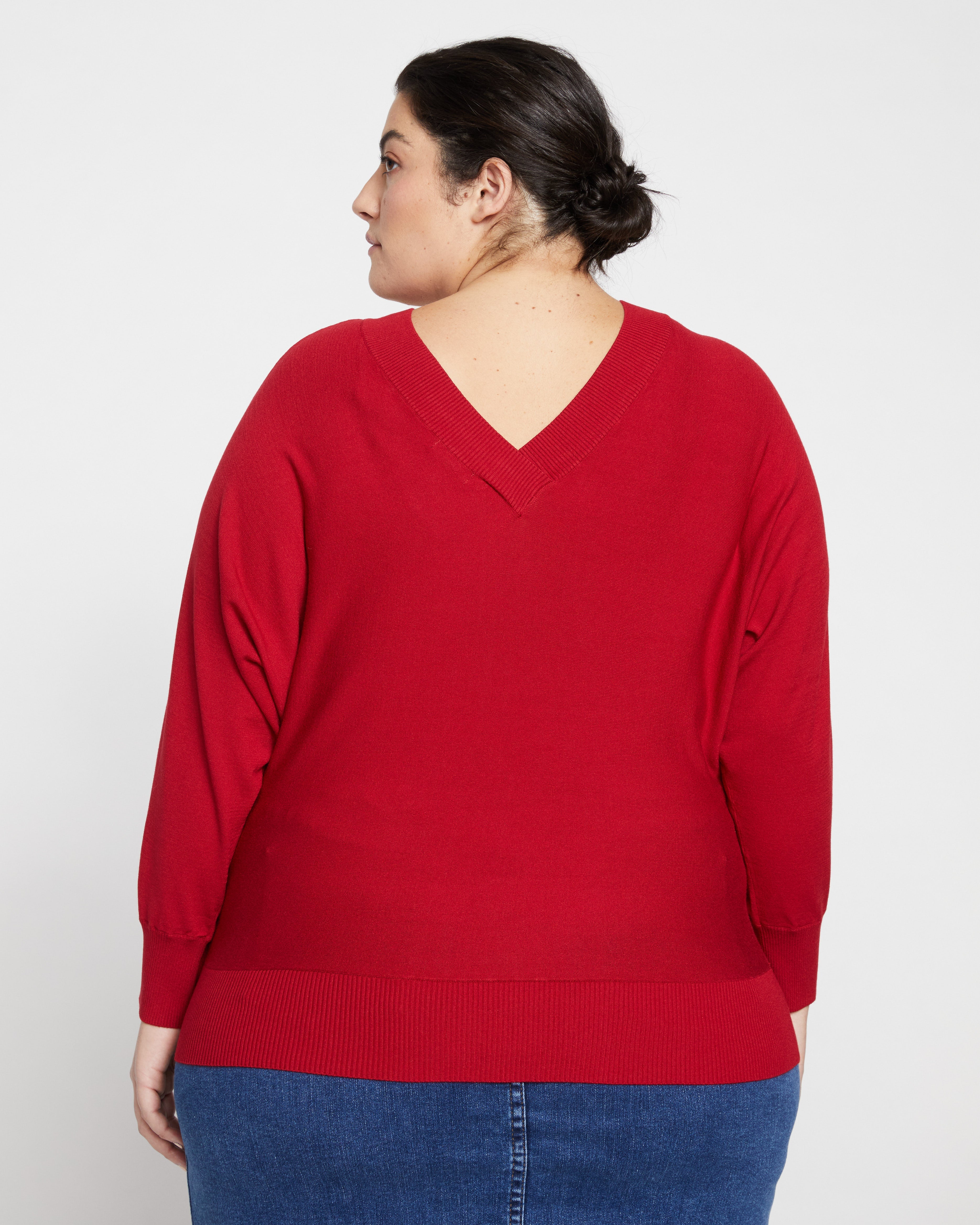 Sweater Blouse - Red