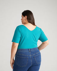 Double V Tee - Aurora