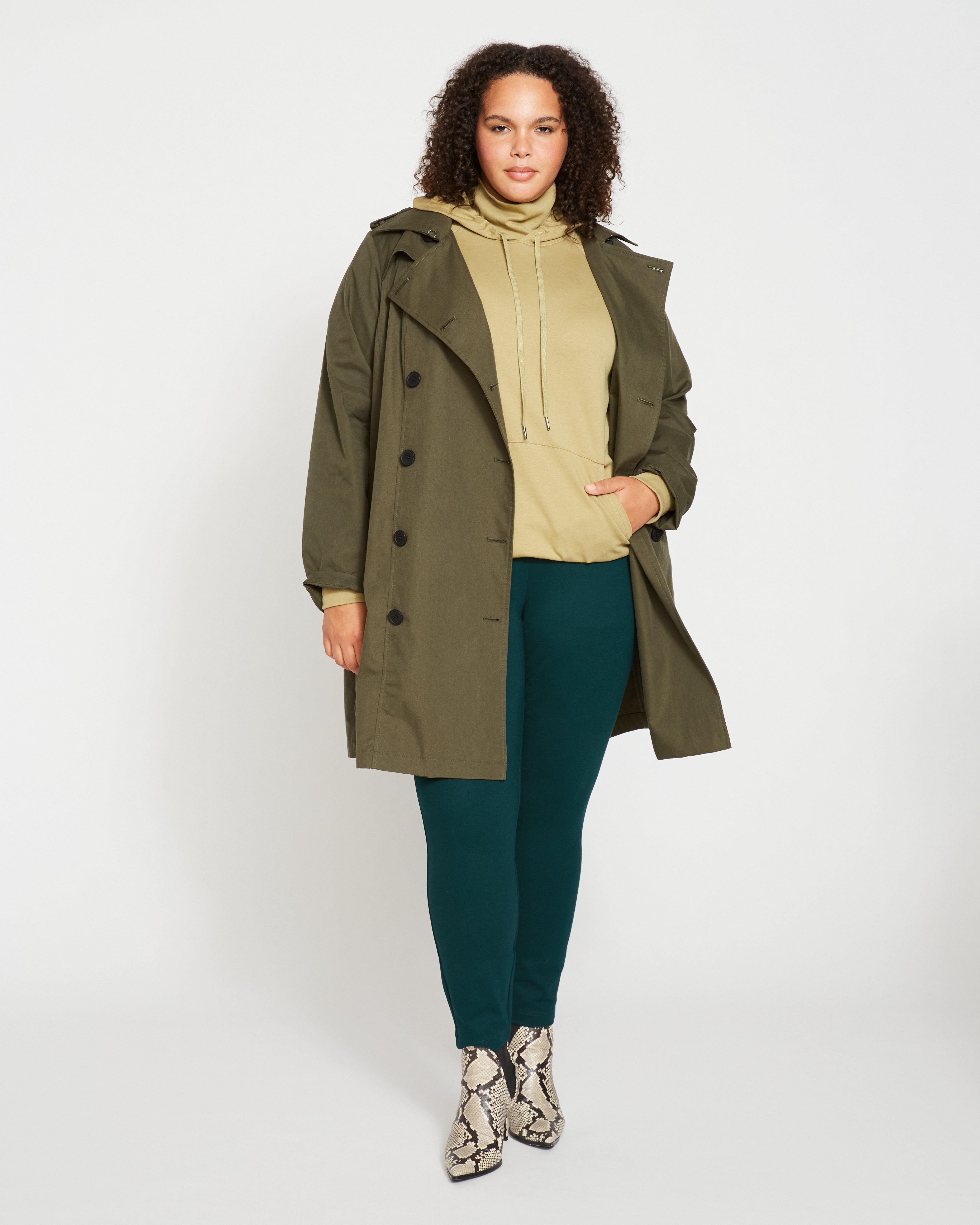 Derjon Trench Coat - Camo