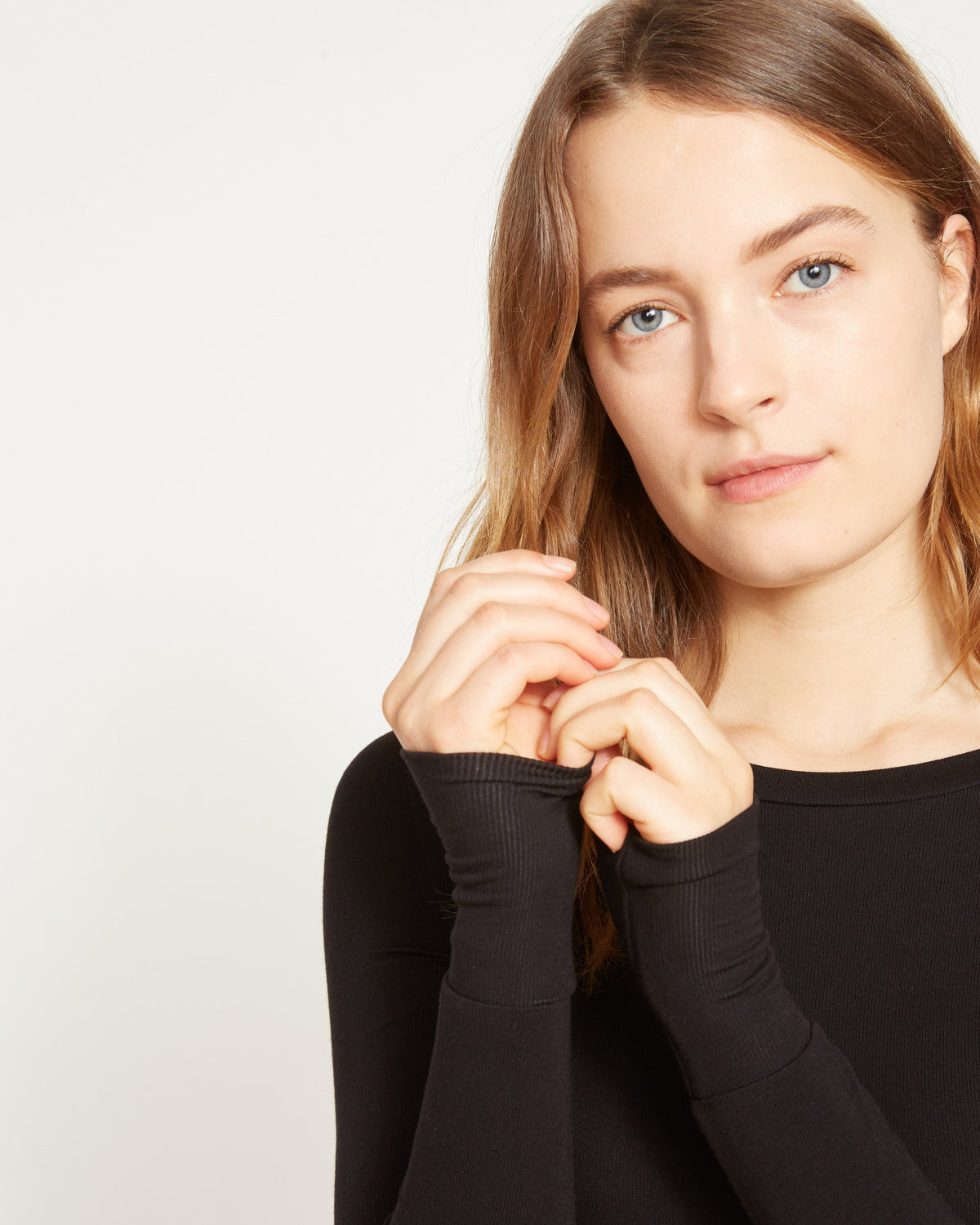 Foundation Long Sleeve Crew Neck Tee - Black