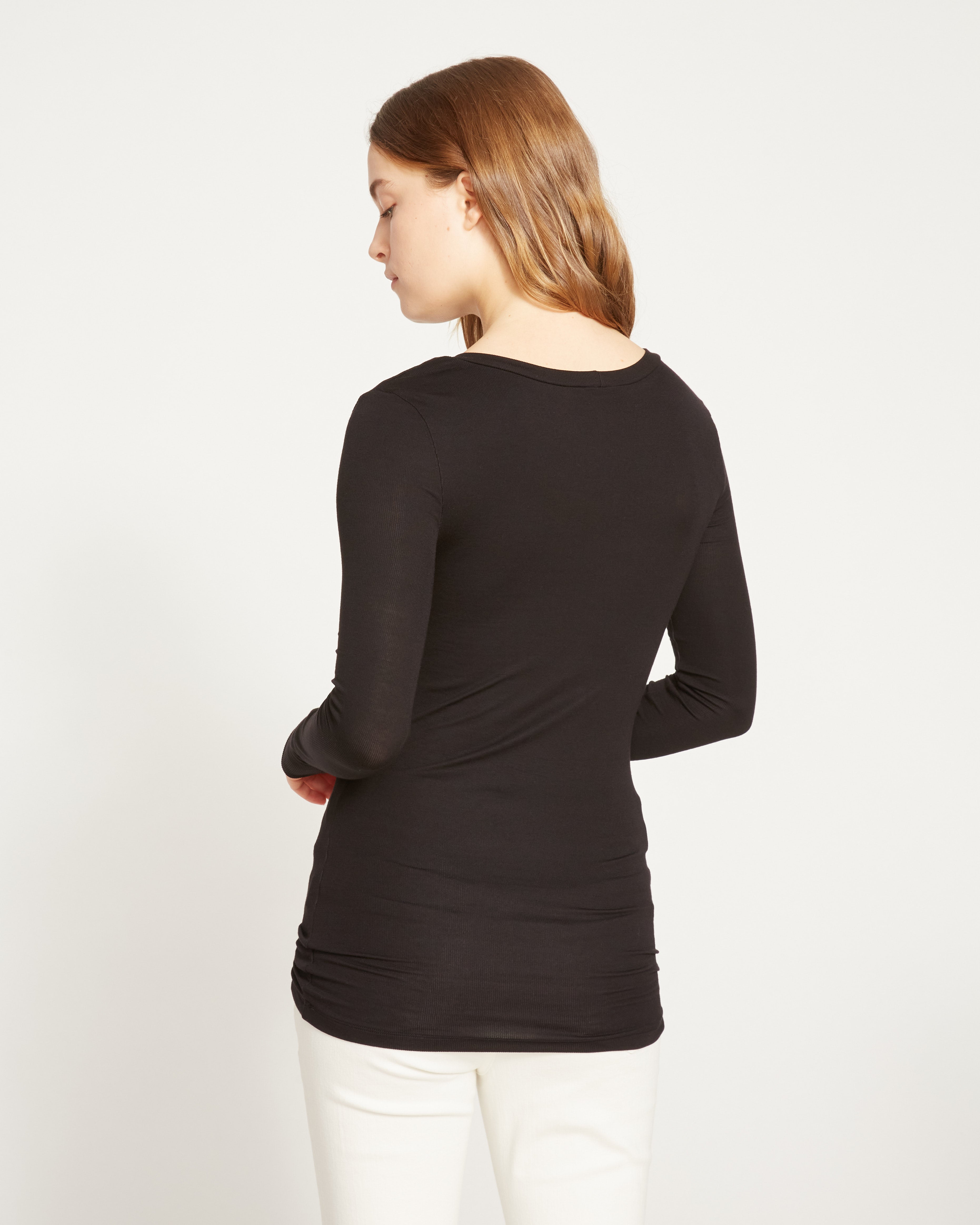 Foundation Long Sleeve Crew Neck Tee - Black