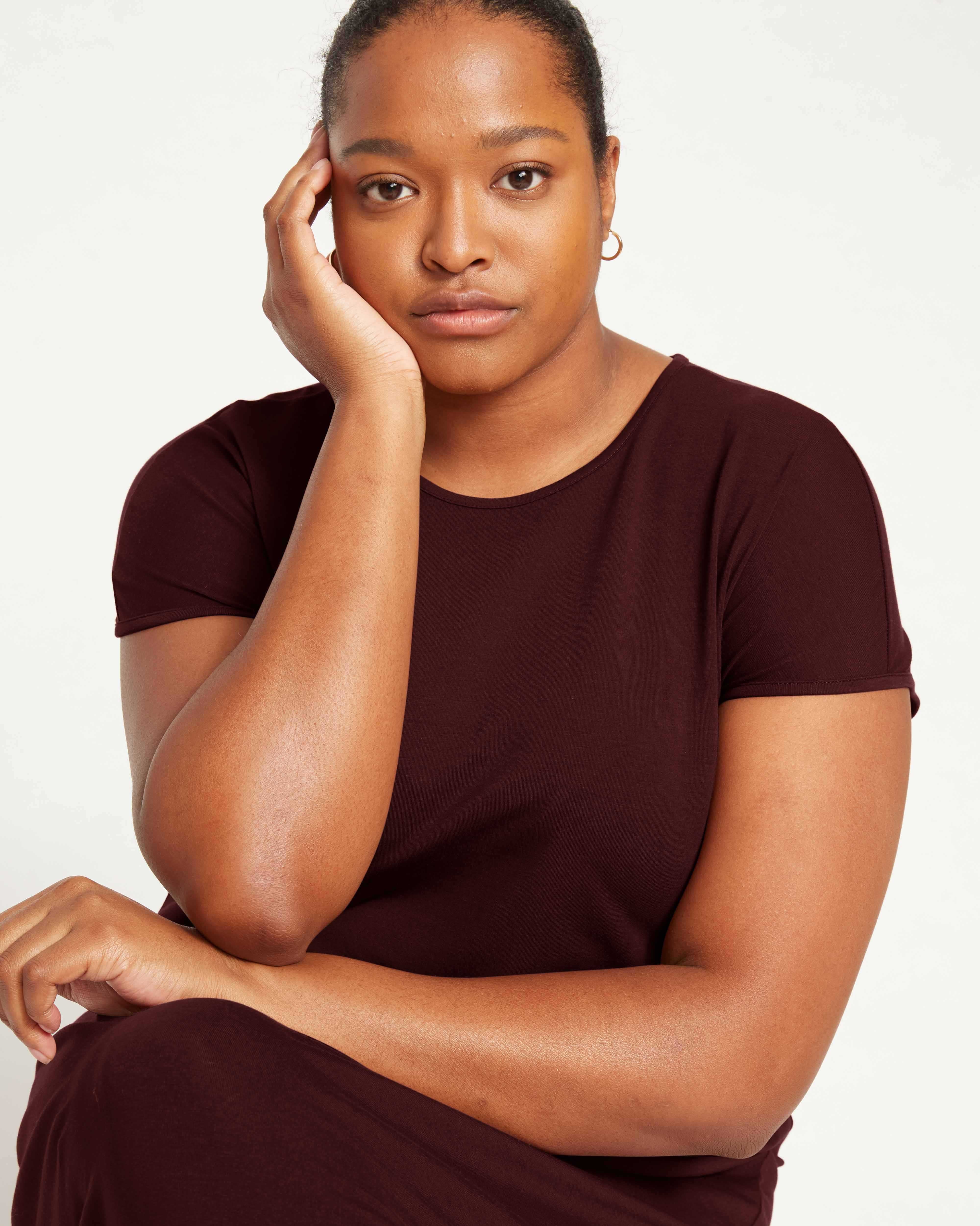 Iconic Geneva Dress - Black Cherry