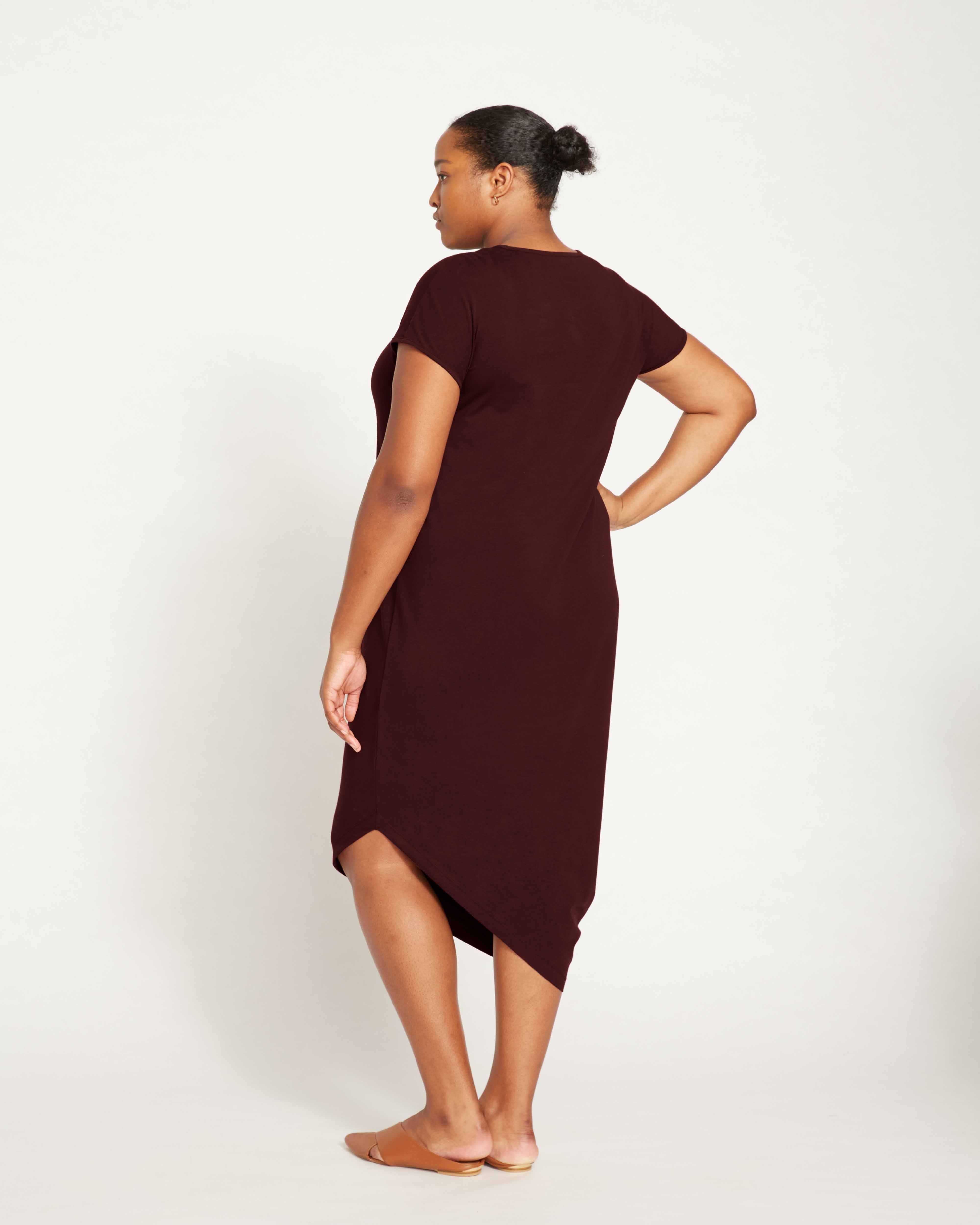 Iconic Geneva Dress - Black Cherry