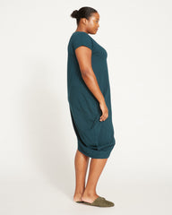 Iconic Geneva V-Neck Dress - Deep Sea