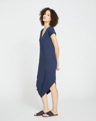 Iconic Geneva V-Neck Dress - Midnight