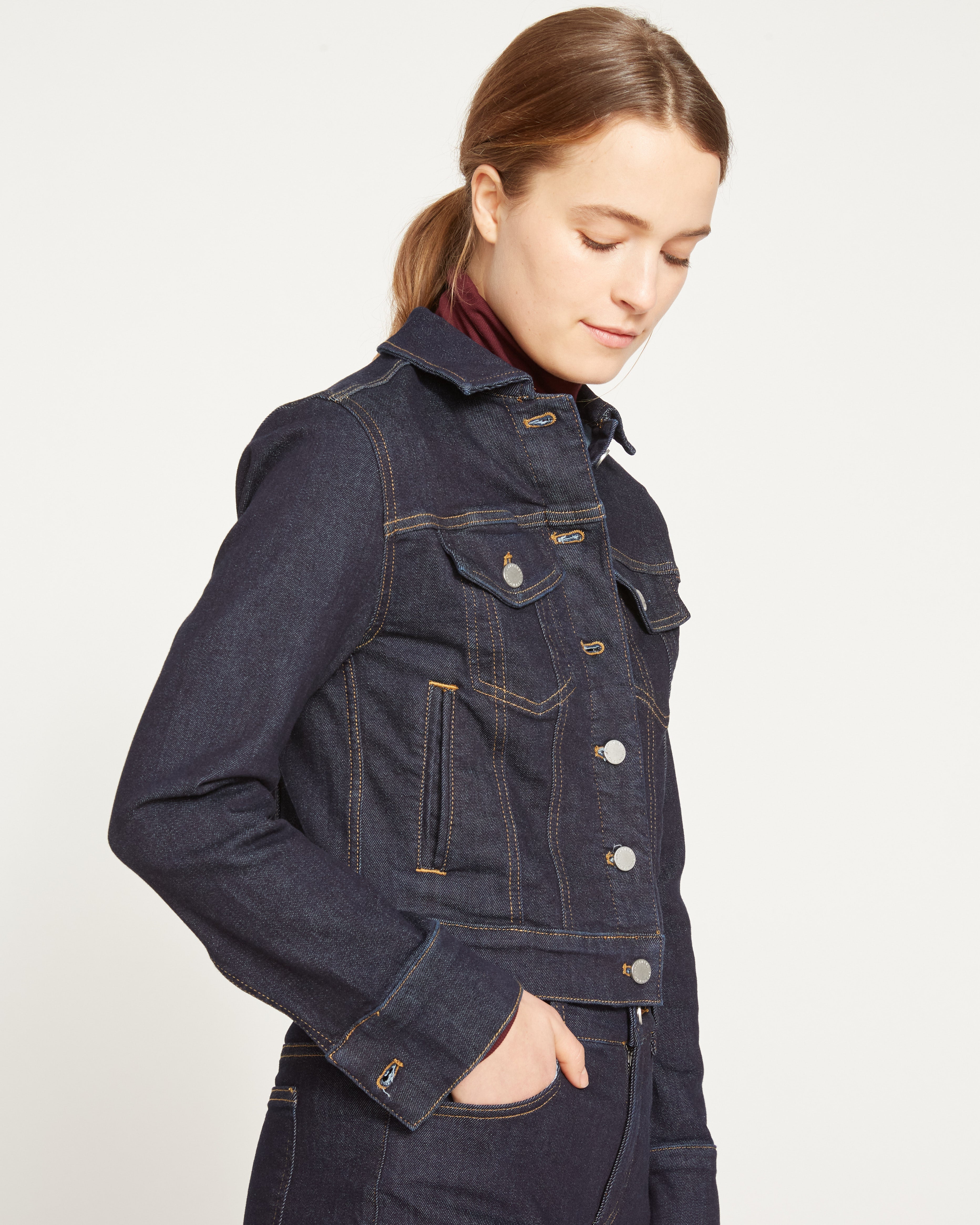 Kelsey Denim Jacket - Vintage Indigo Selvedge